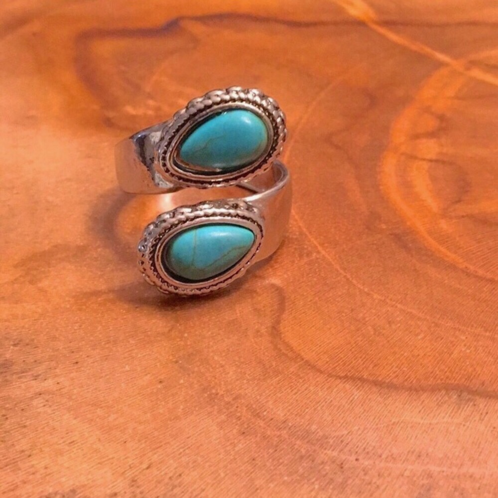Turquoise Boho Statement Ring - Picture 7 of 16
